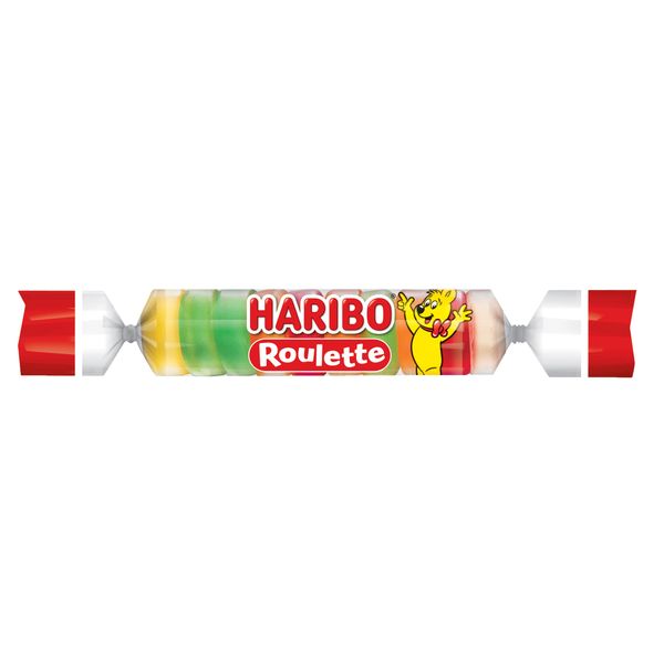 Haribo Gummi Candy, Roulette .87 oz. Roll, (Pack of 36)