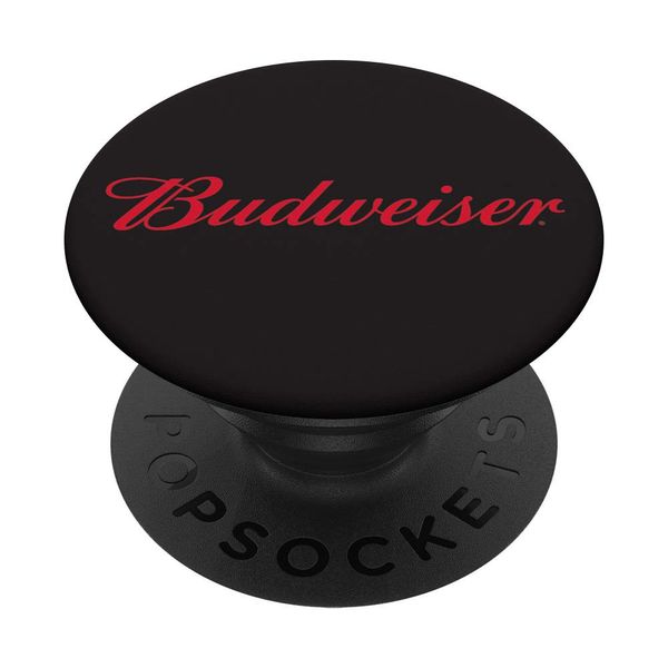 Budweiser Black Script PopSockets Stand for Smartphones & Tablets PopSockets PopGrip: Swappable Grip for Phones & Tablets