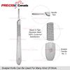 PRECISE CANADA: 100 Scalpel Blades #10 and Includes ONE Handle #3