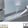 Everbuild White External Frame Sealant - 4 Tubes