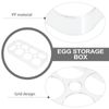 Refrigerator Egg Tray, 8 Eggs Plastic Egg Holder Boxes Easter Egg Display Rack Durable Egg Storage Case for Kitchen Refrigerator Countertop ( 8 Grids )