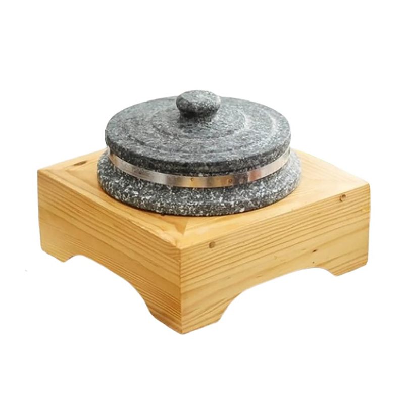 Stone pot Non-stic Traditional Stone Rice Cooker with wood stand ...