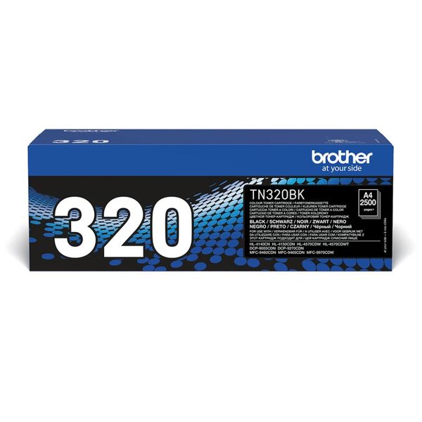 Brother TN320BK – Tonerkartusche für Laserdrucker (2500 Seiten, Laser, Brother)