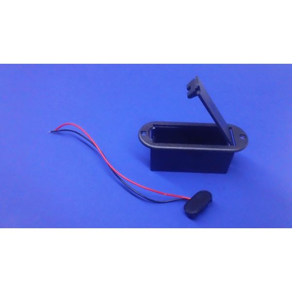 Custom Guitar PARTS - 9 volt / 9v replacement battery holder rounded ends