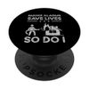 Smoke alarms save lives Firefighter Fireman PopSockets Swappable PopGrip