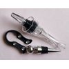 3-Pc Black &Silver Wine Tool Set - Aerator/Pourer / Foil Cutter / Bottle Stopper