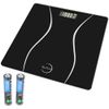 Premium Black Digital Scale for Body Weight, Accurate, Sleek, and Durable for...