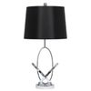 Maykoosh Zen Zone Modern Crisscross Interlocked Table Lamp, Chrome