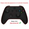 eXtremeRate ASR Version Redesigned Full Set Shell Buttons for Xbox Core Controller, Ergonomic Trigger Stop Rubberized Grip Faceplate Backplate for Xbox Series X & S Controller - Diamond Textured Black