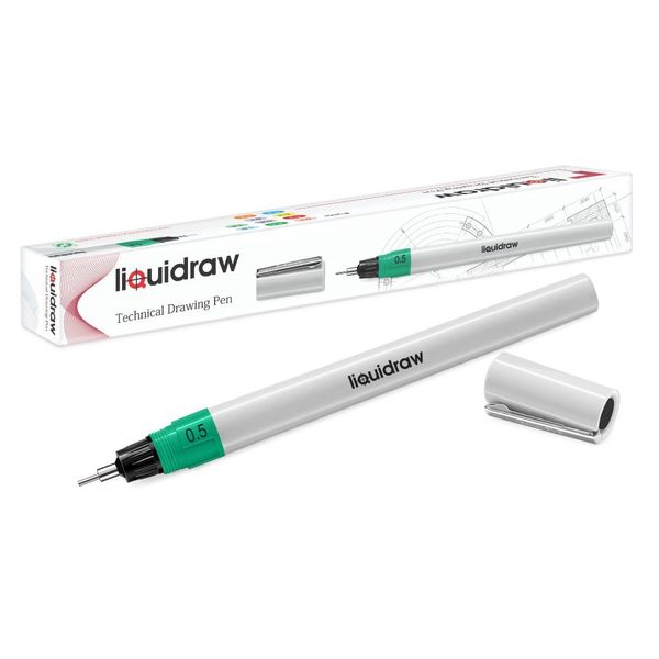 Liquidraw Technical Drawing Pens For Artists 0.5mm, Refillable