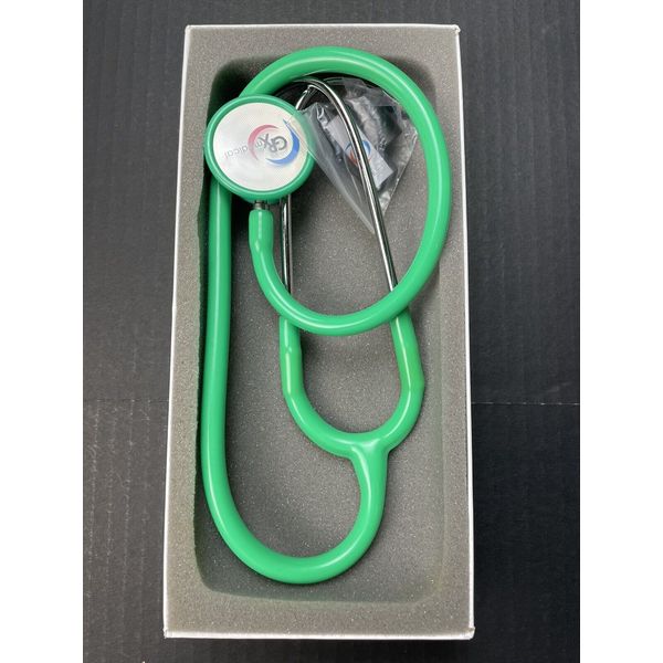 GRX Medical Elite dual head  stethoscope  DD-2 Pine Green.  New In Box Nurse