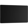 Screwless Flat Plate Matt Black Double Blank Plate