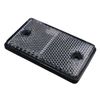 AB Tools Clear Rectangular Front Reflector White Pack of 4 Trailer Fence Gate Post TR071