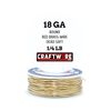 Solid Bare Red Brass Wire Round Selection, Dead Soft, 1/4 LB, 18 Gauge