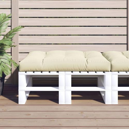 CHARMMA Pallet Cushion Cream Fabric (100% Polyester) 47.2 x 31.5 x 4.7 in,Chair & Sofa Cushions-314414