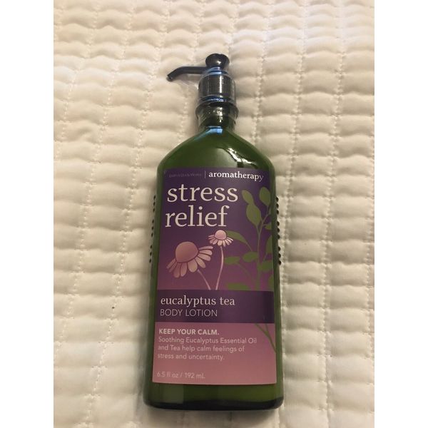 Bath & Body Works Aromatherapy Stress Relief Eucalyptus Tea Body Lotion Pump New
