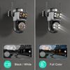 2PCS Solar PTZ Security Camera 4MP Audio Dual Lens Wireless Color Night Vision