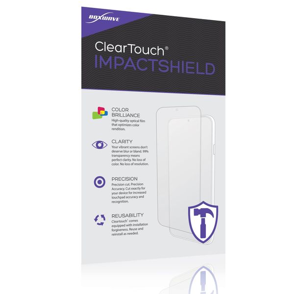 BoxWave Screen Protector Compatible with Garmin Striker Plus 4 - ClearTouch ImpactShield (2-Pack), Impenetrable Screen Protector Flexible Film