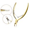 Cuticle Nipper, Cuticle Clipper, Shredded Nipper, Nail Clipper, Cuticle Care, Cuticle Treatment, Cuticle Nipper, Compatible with Fish Eyes, Beauty Tool (Gold)