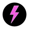 Retro Distressed PINK & WHITE Lightning Bolt PopSockets Swappable PopGrip