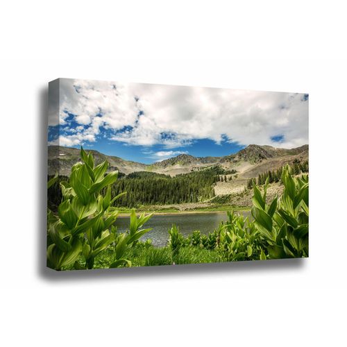 Rocky Mountain Canvas Wall Art (Ready to Hang) Gallery Wrap of Williams Lake near Taos Ski Valley New Mexico Sangre de Cristo Photography Nature Decor (1.5" Depth, 16" x 20")
