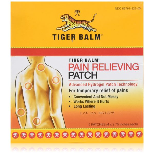 Tiger Balm Pain Relieving Patch Non-Staining 4x2.75 in - 5 - Patch