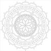 The Crafter's Workshop 6 x 6-inch Rosetta Stencil, Black/ White