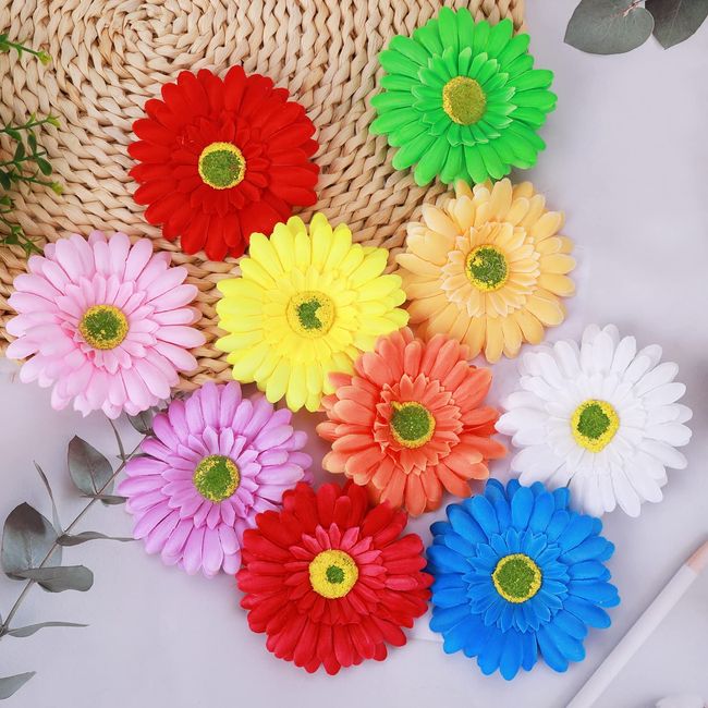 10pcs Daisy Flower Hairpin Hair Accessories For Women