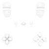 eXtremeRate Replacement Full Set Buttons Compatible with ps5 Edge Controller, White D-pad Share Options Home Face Buttons R1 L1 R2 L2 Triggers Compatible with ps5 Edge Controller - WITHOUT Controller
