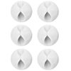 U-horizon 6 Pack Cable Tidy Clips, White