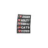 Interchangeable Patches, 1 pair, ASSISTANCE DOG, Size: Large, Black