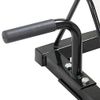 Yaheetech Horizontal Barbell Bumper Plate Rack Holder Olympic Bar Storage Rack with Handle and Wheels,Black