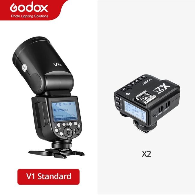 US Godox V1-S 2.4G TTL HSS Round Flash Speedlite + X2T-S Trigger For Sony  Camera