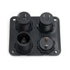 Campervan LED Light Switch Control Panel Voltmeter RV Dual USB Charger 12V 24V
