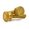 Knurled Head Thumb Screws - Solid Brass Machine Screws - #10-32 x 3/8" Qty 25