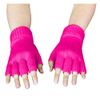 PARTY DISCOUNT Pink Knitted Fingerless Gloves, Knitted Gloves Pink