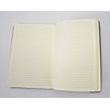Black Leather Notebook Journal Lined Page Branded 8-1/2"x5-1/2" Elastic Bookmark