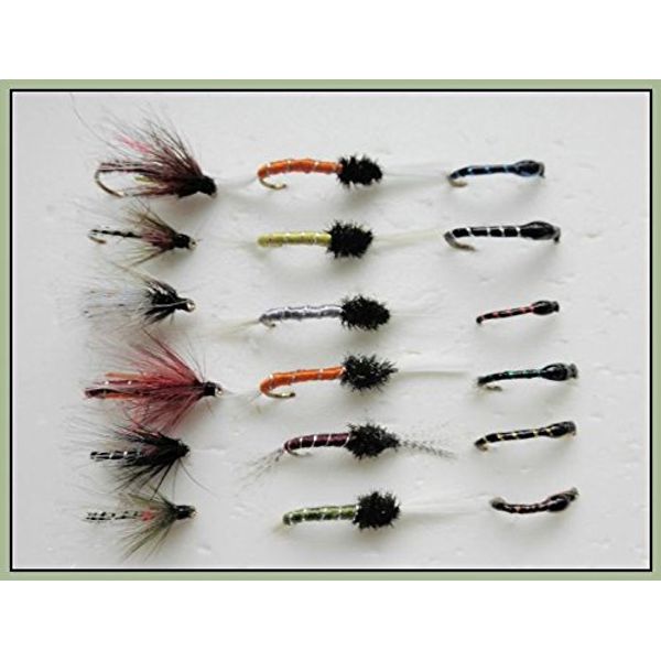 18 Flies, Emerger & Epoxy,Buzzers,Choice (12/14)