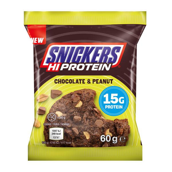 Snickers - Hi Protein Cookie 12 x 60g Karton Chocolate & Peanut