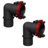 FatSac W746 2 Pack - Flow-Rite 1" Barbed to 1-1/8" Elbow Quick Connect