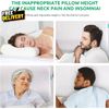 Cervical Pillow for Neck Strain Relief Memory Foam Neck Pillow for Sleeping A...
