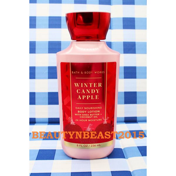 BATH AND BODY WORKS - WINTER CANDY APPLE - BODY LOTION - 8 FL OZ