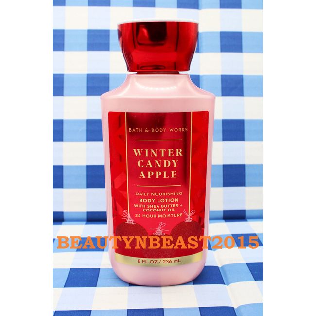 BATH AND BODY WORKS - WINTER CANDY APPLE - BODY LOTION - 8 FL OZ