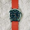 Archer Watch Straps - Canvas Quick Release Watch Bands (Tangelo Orange, 18mm)