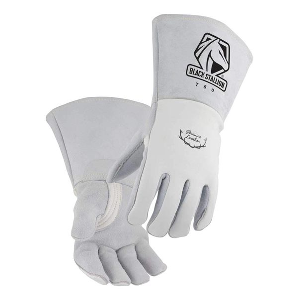 Premium Grain Elkskin Stick Welding Gloves - Nomex Backing, Size X-Large