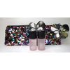 MAC GIFT SET SEQUIN MAKEUP BAG & PREP+ PRIME FIX+ ROSE *LOT OF 2*