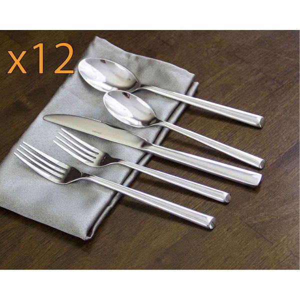 Silverware Set Flatware Cutlery Service for 12 (60 Pieces) - Classico