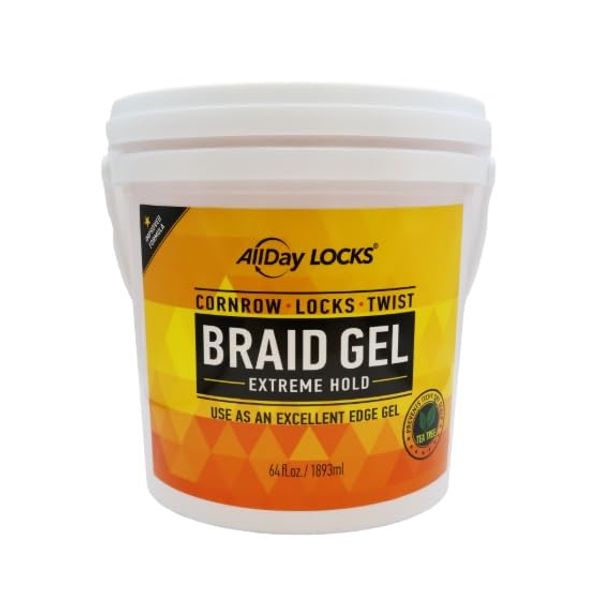 All Day Locks Braid Gel 64oz (Bucket)