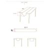 EGROON Polyester Table Runner Elegant Simple Tablecloth Dining Table Cover Table Cover Orange 30*180cm