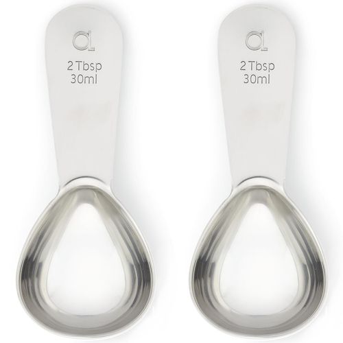 Coffee Scoop (Set of 2) by Apace - 2 Tablespoon (Tbsp) - The Best Stainless Steel Measuring Spoons for Coffee, Tea, and More